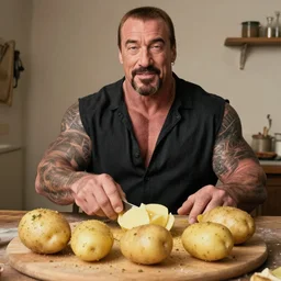 stallone made of potatoes