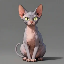 anthropomorphic sphynx cat as goku by akira toriyama, 8 k,