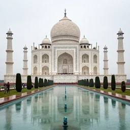 taj mahal in a rainy day in a rainy day