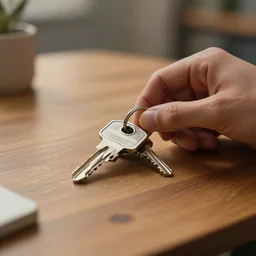 why'd you leave the keys upon the table?,, ultra realistic, unreal engine 5, depth of field, bokeh, octane render, 8 k hd,