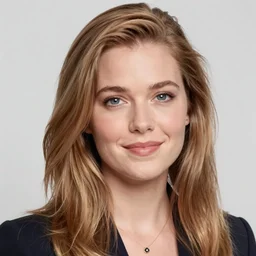 of a 4 8 megapixel photograph of digital artwork of jenna fischer as she looked when she acted on the office as pam beesly with head and torso, red background, vibrant colors, dynamic lighting, intricate detail, award winning