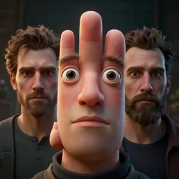 photo realistic image of saladfingers, stunning 3 d render inspired art by istvan sandorfi and greg rutkowski, perfect facial symmetry, realistic, highly detailed attributes and atmosphere, dim volumetric cinematic lighting