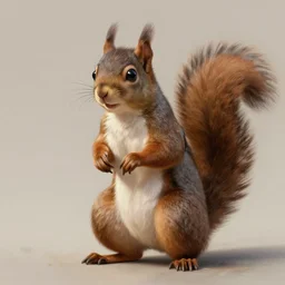 a anthropomorphic squirrel warrior, diffuse lighting, fantasy, intricate, elegant, highly detailed, lifelike, photorealistic, digital painting, artstation, illustration, concept art, smooth, sharp focus, naturalism, trending on byron's - muse, by greg rutkowski and greg staples