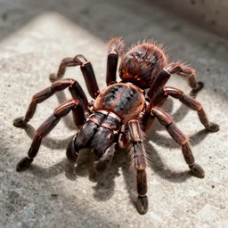 Wikihow images on how to become a tarantula