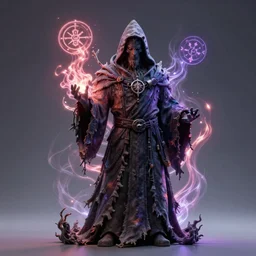 a necromancer pulsing with necrotic energy, art by craola, power auras, sigils, tattered cloth robes, substance 3 d painter, pbr textures, physical based rendering, cinematic, hyper realism, high detail, octane render, unreal engine, 8 k, smooth gradients, high contrast, depth of field, aperture f 2. 8