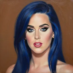 portrait of katy perry, painting by by ralph grady james, jean christian biville, michael kaluta