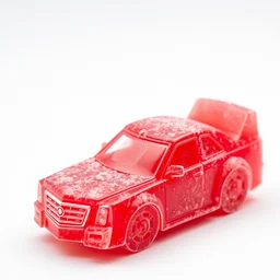 red sour candy in the shape of cadillacs