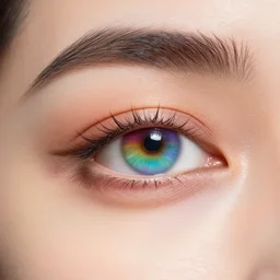 rainbow colored eyes