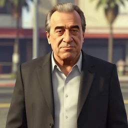 a screenshot of danny devito in gta v. 3 d rendering, unreal engine. amazing likeness. very detailed. cartoon caricature