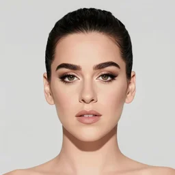 katy perry, portrait, closeup, digital art, very minimalistic
