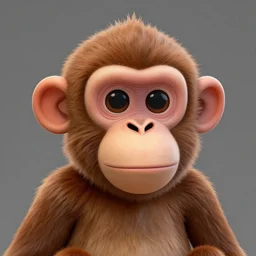 portrait of monkey, hyper detailed, digital art, trending in artstation, octane rendered, cartoonic, cartoon, simple, matte painting