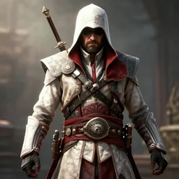 arthur morgan as an assassins creed, 8 k resolution, detailed,