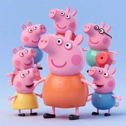peppa pig in blender 3 d rendition, epic composition, artgerm, derek spears, rayn, daniel bel, ahmad merheb