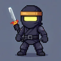 Final Ninja Zero, pixel art