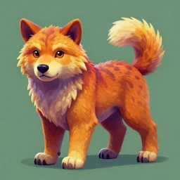 colorful oil painted fur texture video game asset