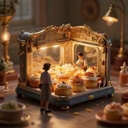 miniature baking recipe, surrounding cinematic light, hyper detailed, ornate and intricate, 4 k cinematic octane render