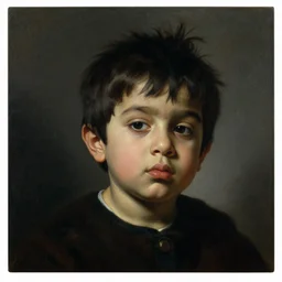 a beautiful dramatic portrait of a 2 5 years old spaced out tripping indian stoner boy, head only, by by greg rutkowski, by anthony van dyck, by theodore gericault, oil on canvas, flemish baroque art color palette, trending on vsco, trending on artstation, masterpiece, cold lighting, detailed, 8 k
