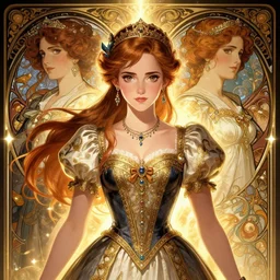 symmetry!!!!!! beautiful anime summer princess close portrait, wearing ornate clothing, ultra detailed, elegant, intricate, anime, dynamic lighting, dnd, glowing lights, digital art, digital painting, artstation, wlop, sharp focus, illustration, emma watson, art by artgerm and greg rutkowski and alphonse mucha, 8 k