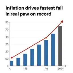 inflation drives fastest fall in real pay on record