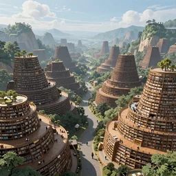 thousands of libraries scattered across a beautiful fantastic landscape. featured in artstation