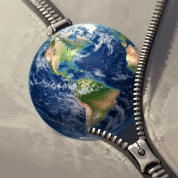 unzipping earth, art station, concept art, by greg rutkowski, overdetailed art