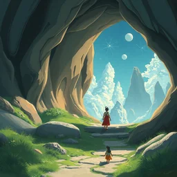 portals to other worlds, digital painting, concept art, smooth, sharp focus, illustration by studio ghibli