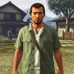 screenshot of the Hidden Leaf Village in GTA 5