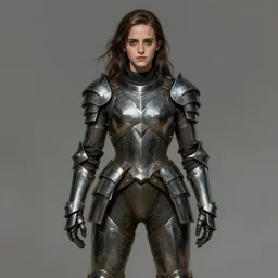 fully body fashion model fantasy emma watson wearing military armor long dark hair beautiful bone structure symmetrical facial features intricate elegant digital painting concept art smooth sharp focus illustration from Metal Gear by Ruan Jia and Mandy Jurgens by Artgerm by William-Adolphe Bouguerea