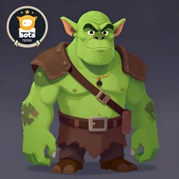 « a portrait of a green orc, a character portrait by paul kelpe, reddit contest winner, sots art, ilya kuvshinov, 2 d game art, parallax »