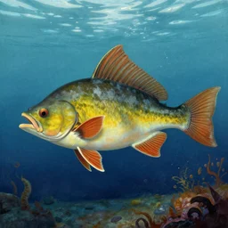 dai coelacanth, artwork by henri darger
