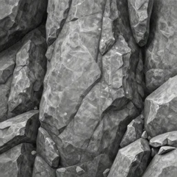 a black and white photo of a rock wall, a detailed painting by senior environment artist, polycount, context art, polycount, detailed painting, 2 d game art
