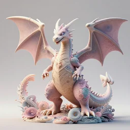 a dragon pokemon:: by guillermo del toro and Martine Johanna and Simon Stålenhag and Chie Yoshii frank Lloyd Wright:: dynamic, particulate, pastel colors, intricate, elegant, highly detailed, centered, artstation, smooth, sharp focus, octane render, 3d