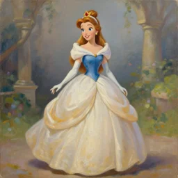 disney princess by peter elson, oil on canvas, 8 k, trending on artstation