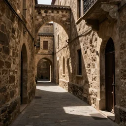 medieval alleyway