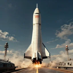 a rocket ship in the style of C&C