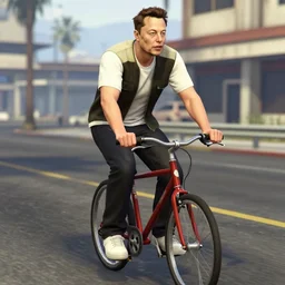 elon musk riding a bike in gta san andreas