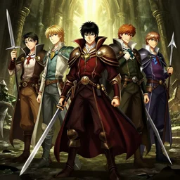 Lord of The Rings characters in the style of Castlevania