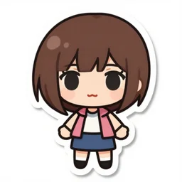 motoko kusanagi. chibi!!! vector sticker!!!!!! illustration. adobe illustrator. svg. scalable vector graphic. dropshadow! die cut sticker. by cartoon network | toonami.