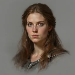 head and shoulders portrait of a barbarian, female, high fantasy, dnd, by artgerm, wlop, krenz cushart