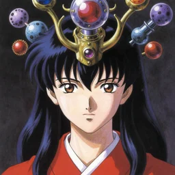 mysterious female mage, alchemical headdress character huge illustration with soft light drawn by james joan and grit van hontost and katsuhiro otomo inspired by akira anime, smooth facial features, intricate oil painting, high detail illustration, clear high detail, manga and anime 1 9 9 9