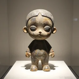 mystery sculpture toy on display