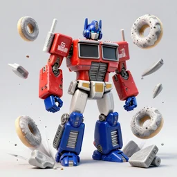 dissection of one simple angry screaming ceramic toy Figure mechabot transformer sculpture, c4d, 3d primitives, in a Studio hollow, surrounded by flying parts, explosion drawing, by pixar, beeple, by jeff koons, blender donut tutorial,  joints, bolts, by jonathan ive, by david lachapelle, simulation