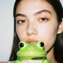 realistic photoshooting for a new acne studio lookbook, color film photography, close up, frog perspective, photo of a woman, photo in style of tyler mitchell, 3 5 mm,