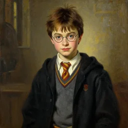 A very detailed classical painting of the boy who lived by Manjit Bawa