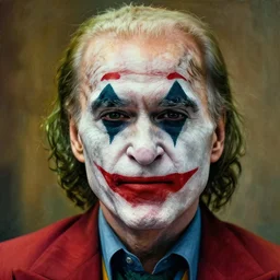detailed realistic cinematic wide shot of joe biden as the joker, symmetrical face, sharp focus, ultra realistic, spring light, painting by gaston bussiere, craig mullins, j. c. leyendecker