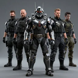 mecha ninja mask helmet metal gear solid training suit swat commando by ben shafer, mark van haitsma, anton migulko, airborn studios, drew hill, joa £ o bragato and mark behm.