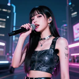 a city pop album staring a female singer who is a android