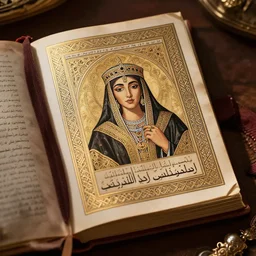 mysterious tome depicting magistra arabian bedouin mathematician