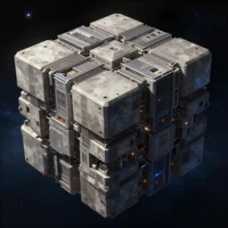 a giant borg cube in the space, realistic painting, high definition, digital art, painting, very detailed, procreate, r / art, painttool sai, clip studio paint, medibang, pixiv, deviantart, artstation, danbooru, illustration, realistic