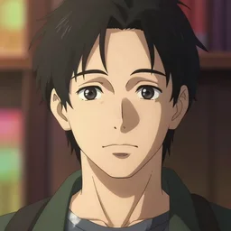 high quality portrait of leonid kanevsky. art by makoto shinkai, crunchyroll, pixiv, danbooru, hd, headshot, cinematic still, detailed anime face, bokeh, digital art, cel shading, vivid colors, ambient lighting
